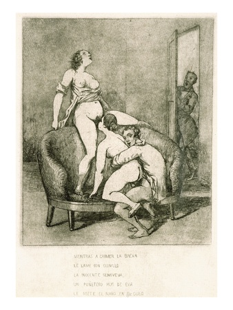 Caught In The Act, 1880'S by Francisco De Goya Pricing Limited Edition Print image