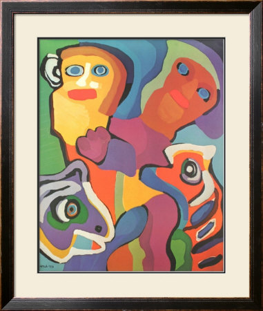 Smiling Together by Karel Appel Pricing Limited Edition Print image