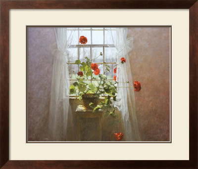 Red Geraniums by Peter Poskas Pricing Limited Edition Print image