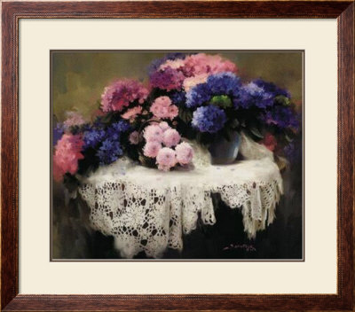 Hydrangea And Lace by Joyce Birkenstock Pricing Limited Edition Print image