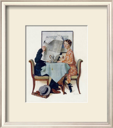 Breakfast Table by Norman Rockwell Pricing Limited Edition Print image