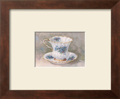 Blue Nosegay Teacup by Barbara Mock Pricing Limited Edition Print image