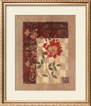 Burlap Climbing Rose by Vivian Flasch Pricing Limited Edition Print image