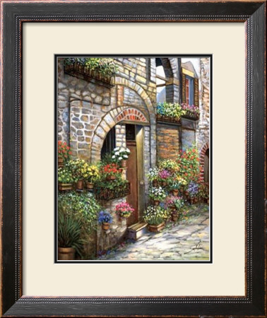 Flower Pots At Spello by Joe Sambataro Pricing Limited Edition Print image