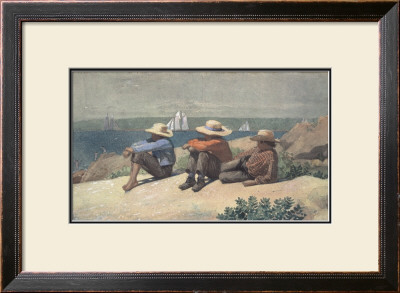 On The Beach, 1875 by Winslow Homer Pricing Limited Edition Print image