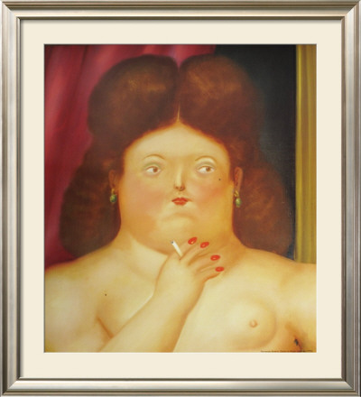 Woman Smoking by Fernando Botero Pricing Limited Edition Print image