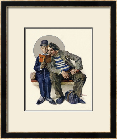 The Plot Thickens by Norman Rockwell Pricing Limited Edition Print image
