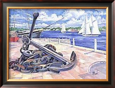 Portside Anchor by Paul Brent Pricing Limited Edition Print image