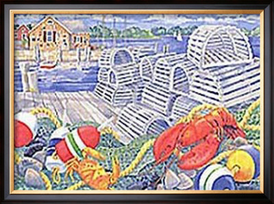 Lobster Dock by Paul Brent Pricing Limited Edition Print image