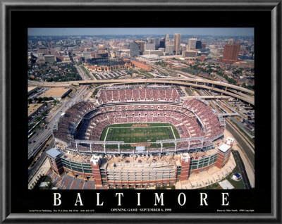 Baltimore - First Game At Raven Stadium At Camden Yards by Mike Smith Pricing Limited Edition Print image