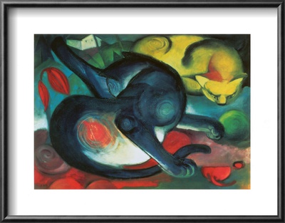 Two Cats by Franz Marc Pricing Limited Edition Print image