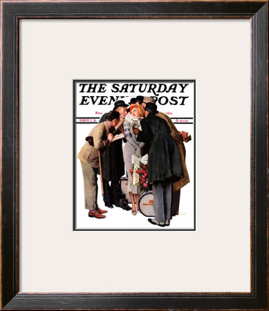 Hollywood Starlet Saturday Evening Post Cover, March 7,1936 by Norman Rockwell Pricing Limited Edition Print image