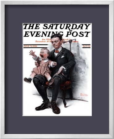Portrait Saturday Evening Post Cover, July 9,1921 by Norman Rockwell Pricing Limited Edition Print image