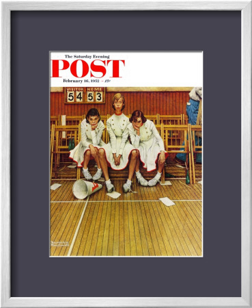 Losing The Game Saturday Evening Post Cover, February 16,1952 by Norman Rockwell Pricing Limited Edition Print image