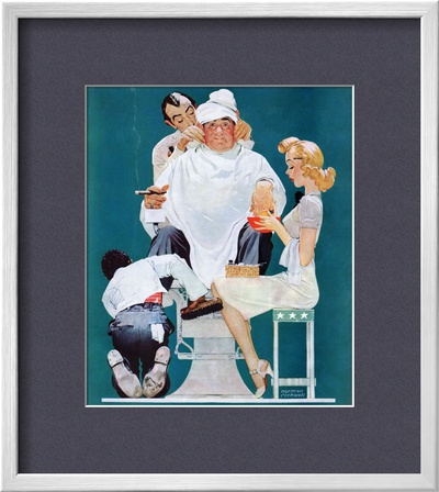 Full Treatment, May 18,1940 by Norman Rockwell Pricing Limited Edition Print image
