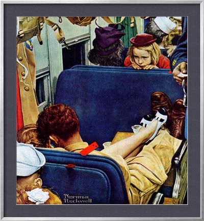 Travel Experience, August 12,1944 by Norman Rockwell Pricing Limited Edition Print image