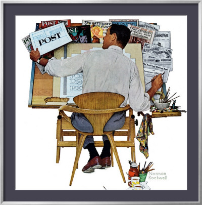 Artist At Work, September 16,1961 by Norman Rockwell Pricing Limited Edition Print image