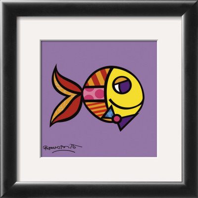 Swimmingly Purple by Romero Britto Pricing Limited Edition Print image