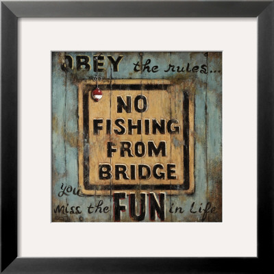 No Fishing by Janet Kruskamp Pricing Limited Edition Print image