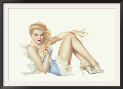 Varga Girl, March 1943 by Alberto Vargas Pricing Limited Edition Print image