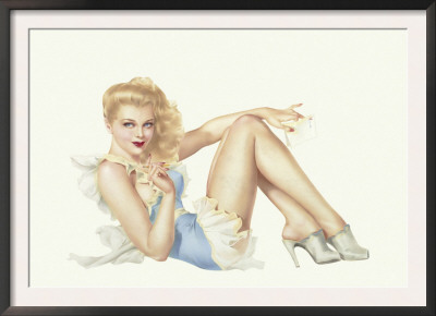 Varga Girl, March 1943 by Alberto Vargas Pricing Limited Edition Print image