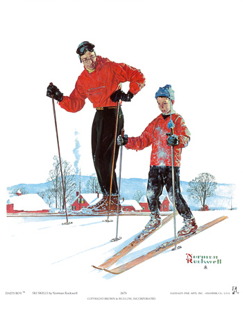 Ski Skills by Norman Rockwell Pricing Limited Edition Print image