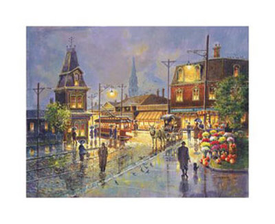 Rainy Night, City Street by Jess Hager Pricing Limited Edition Print image