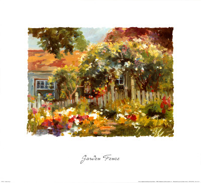 Garden Fence by Dawna Barton Pricing Limited Edition Print image