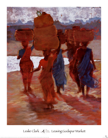 Leaving Godspur Market by Leslie Clark Pricing Limited Edition Print image