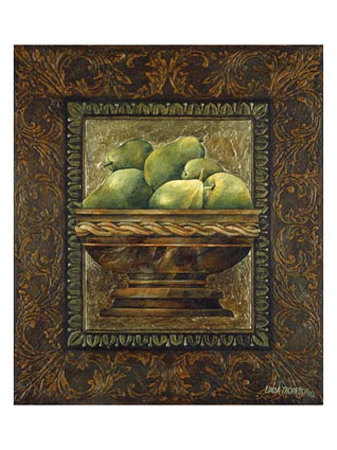 Rustic Bowl Of Pears by Linda Thompson Pricing Limited Edition Print image