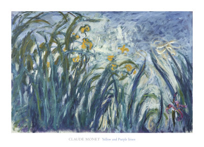 Yellow And Purple Irises, 1924-25 by Claude Monet Pricing Limited Edition Print image
