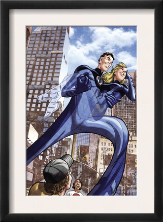 Marvel Adventures Fantastic Four #46 Cover: Mr. Fantastic And Invisible Woman by David Williams Pricing Limited Edition Print image