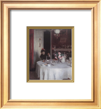 The Breakfast Table, 1883-1884 by John Singer Sargent Pricing Limited Edition Print image