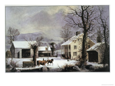 Winter Time At Jones Inn by Currier & Ives Pricing Limited Edition Print image