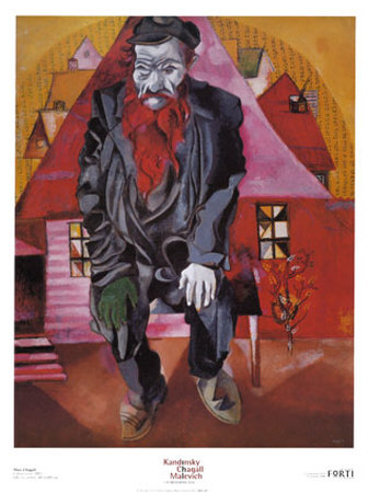 The Red Jew by Marc Chagall Pricing Limited Edition Print image