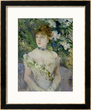 Young Girl In A Ball Gown, 1879 by Berthe Morisot Pricing Limited Edition Print image