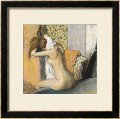 After The Bath, Woman Drying Her Neck, 1898 by Edgar Degas Pricing Limited Edition Print image