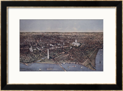 City Of Washington (Looking North, 1892) by Currier & Ives Pricing Limited Edition Print image
