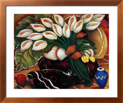 Blue Vase And Pomegranate by Linda Carter Holman Pricing Limited Edition Print image