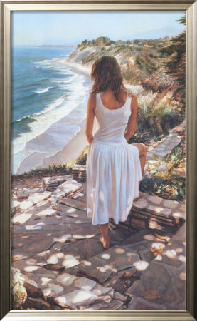 Ocean Waves Crashing Onto Jagged Rocks by Steve Hanks Pricing Limited Edition Print image