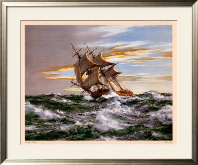 Dawn Chase by Montague Dawson Pricing Limited Edition Print image
