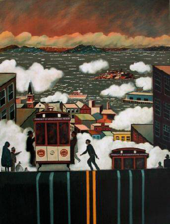 San Francisco Tramways by Guy Buffet Pricing Limited Edition Print image
