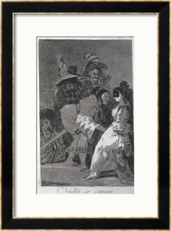 Nobody Knows Himself, Plate 6 Of Los Caprichos, Published 1799 by Francisco De Goya Pricing Limited Edition Print image