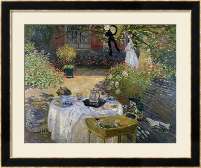 The Luncheon: Monet's Garden At Argenteuil, Circa 1873 by Claude Monet Pricing Limited Edition Print image