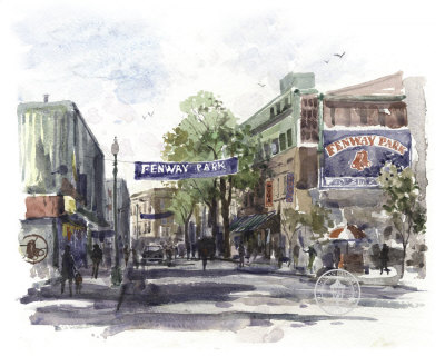 Yawkey Way-Ap by Thomas Kinkade Pricing Limited Edition Print image