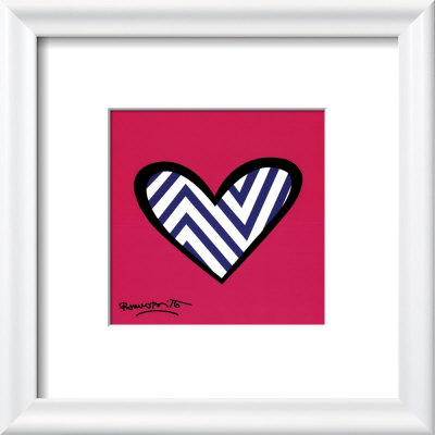 Zig Zag Love by Romero Britto Pricing Limited Edition Print image