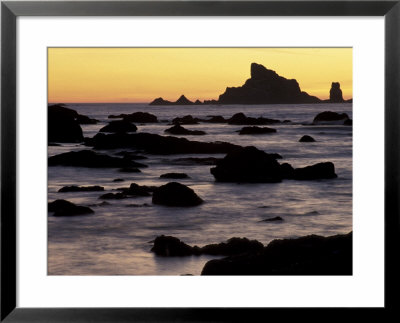 Seastacks At Sunset, Rialto Beach, Olympic National Park, Washington, Usa by Adam Jones Pricing Limited Edition Print image