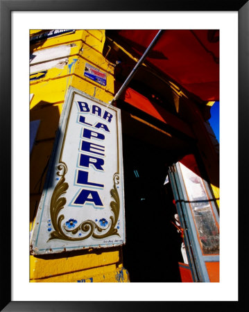 Bar Entrance, La Boca, Buenos Aires, Argentina by Michael Taylor Pricing Limited Edition Print image