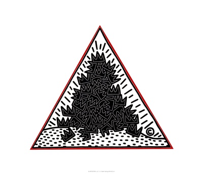 A Pile Of Crowns For Jean-Michel Basquiat, 1988 by Keith Haring Pricing Limited Edition Print image