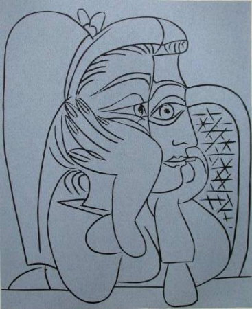 Lc - Femme Accoudée by Pablo Picasso Pricing Limited Edition Print image